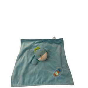 Baby Starter "Roar" Dinosaur head Blue blanket silky back replacement